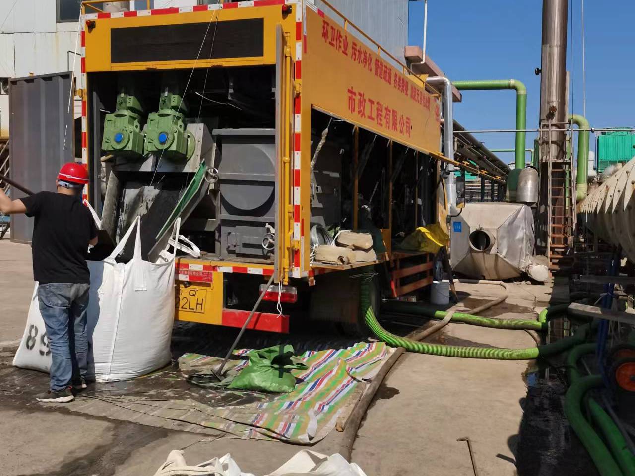 娄烦淤泥压干处理